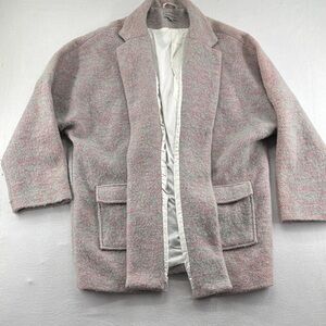 Alice & You Pink and Gray Coat Wool Blend - Size 28